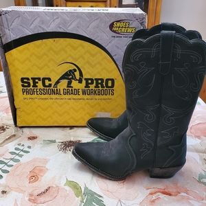 Unique! Shoes foe Crews western Workboot size 9